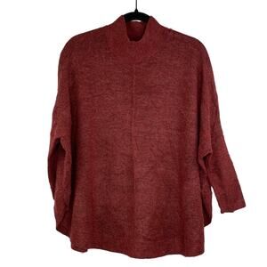 LOFT knit sweater high neck reverse seems women's size Small